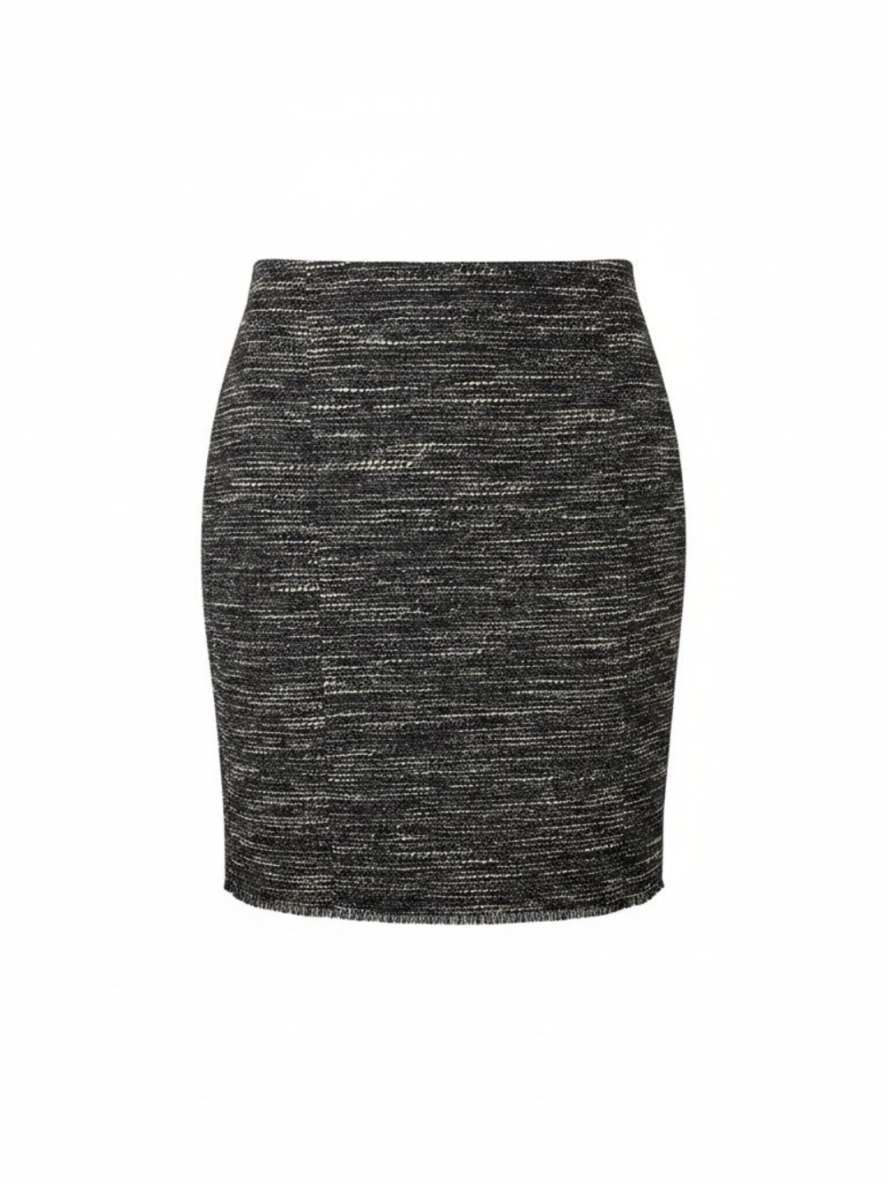 Ann Taylor Black and Silver Marled Pencil Skirt - Size 8